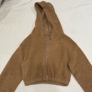 Cropped Teddy Sweatshirt